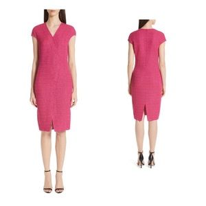 St. John
Flamingo Multi Andrea Knit Cap Sleeve Work/Office Dress